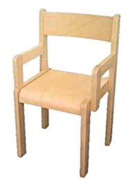 Image de Chaisse avec accoudoirs H assise 30 cm